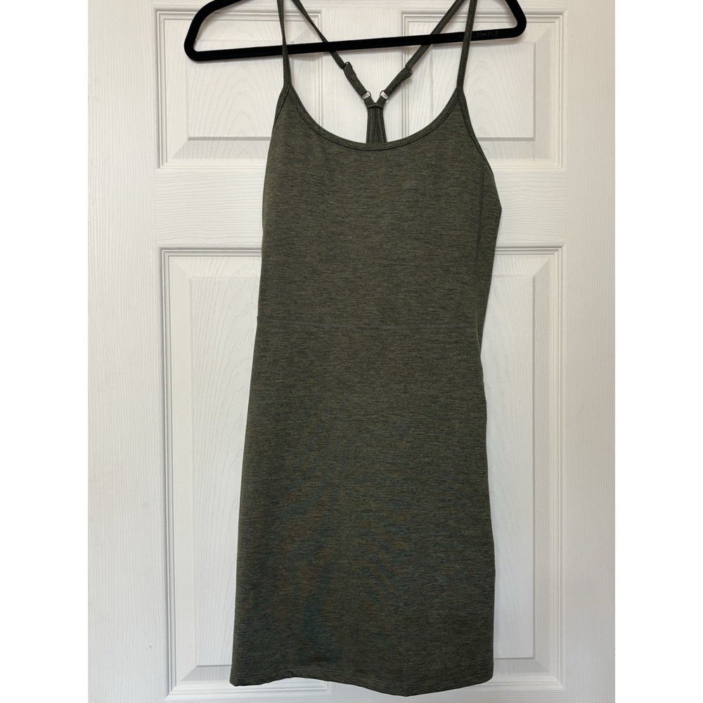 Cloud Comfy Fitness Dress With Built In Shorts Medium Olive Old Navy Activewear
